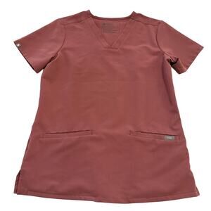 Figs scrub top Burgundy sz XS nursing medical professional hospital workwear